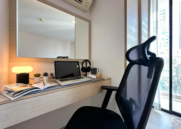 Stylish Downtown 1br - Ultra Fast Wifi - Bts Thonglor * バンコク都