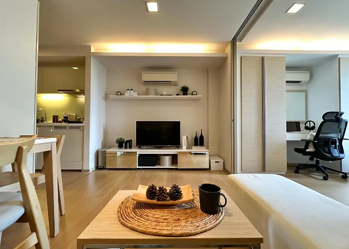 アパート Stylish Downtown 1br - Ultra Fast Wifi - Bts Thonglor *